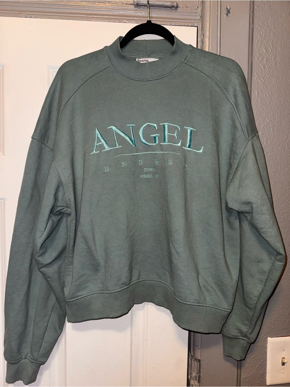 Bershka Mint Crewneck Sweatshirt